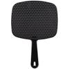 ForPro Professional Collection Premium Hand Mirror with Handle, 6.3" W x 9.6" L, Multi-Purpose Handheld Mirror with Distortion-Free Reflection, Black view 2