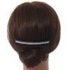 Black Acrylic With Clear Crystal Accent Hair Comb - 11cm view 2