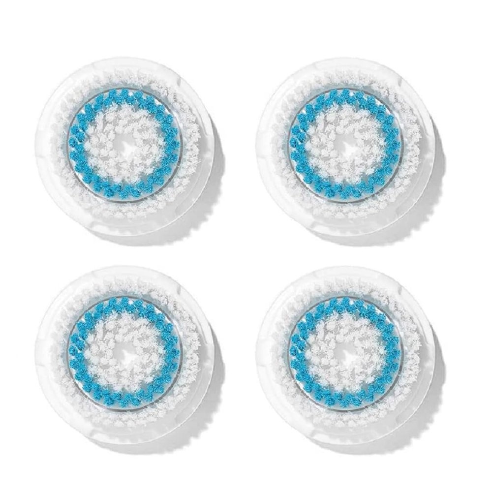 Clarisonic Deep Pore Facial Cleansing Brush Head Replacement for Mia 1, Mia 2, Mia Fit, Alpha Fit, Smart Profile Uplift and Alpha Fit X, 4 Count