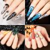 Gold Nail Art Foil Glitter Flakes Nail Powder Sequins 3D Sparkly Aluminum Foil Flake Nail Art Supplies for Nails Chrome Powder Holographic DIY Winter Manicure Decorations 3 Boxes view 4