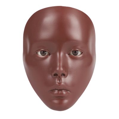 Bueuo Makeup Practice Face, 5D Reusable Silicone Make up Practice Board Mannequin Face with Makeup Brushes Sponge Set and Eyeshadow Board Kit for Emerging Artist, Girl's Gift, Black