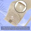 Full Shine 22Inch Pony Tails Hair Extensions Human Hair, Light Blonde Ponytail Hair Extension Blonde Straight Silky Wrrap Around Long Hair Clip in 80g view 2