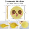 Facial Sponge Compressed,240 Count PVA Professional Makeup Removal Wash Round Face Sponge Pads Exfoliating Cleansing for Women,Yellow,Pink,Purple,Blue,Green view 2