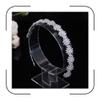 Aoligrace Cubic Zirconia Floral Wedding Bride Headband Zircon Prom Party Headpiece for Women CZ Bridal Tiara Hair Accessories view 1