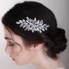 Crystals Hair Comb for Bride for Women for Girls Cute Teardrop Hair Comb Slide Multi-Color peacock blue view 4