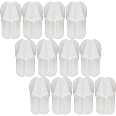 20 Pairs Disposable Slippers Home Slippers Women Guest Hotel Spa for Men Bulk Indoor for Guests Bathroom Bridesmaid