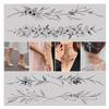 Cerlaza Tiny Temporary Tattoos for Women Girls, Realistic Fake Tattoos That Look Real and Last Long for Adult, Waterproof Hand Tattoos Stencils Stickers for Body Art-12 Sheets view 1