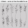 Cerlaza Tiny Temporary Tattoos for Women Girls, Realistic Fake Tattoos That Look Real and Last Long for Adult, Waterproof Hand Tattoos Stencils Stickers for Body Art-12 Sheets view 3