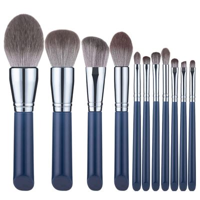 Feiyxu Makeup Brush Set 11Pcs Makeup Brush Set Synthetic Kabuki Brush Cosmetics Foundation Concealers Powder Blush Blending Face Eye Shadows Brush Sets,Eyeliner Brushes
