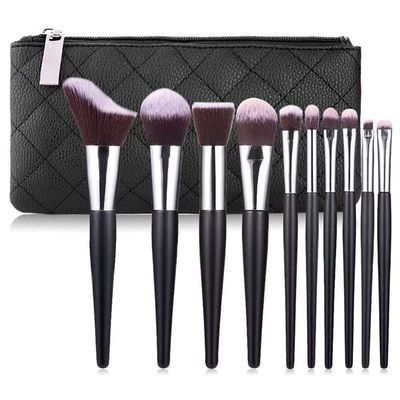 Feiyxu Makeup Brushes 10 Pcs Premium Makeup Brush Set with Bag Foundation Blending Blush Eyeliner Shadow Brow Concealer Brushes Kit