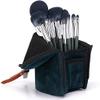 Feiyxu 14Pcs Green Synthetic Makeup Brush Set with Professional Foundation, Powder, Concealer, Eyeshadow, Blush Brushes view 3