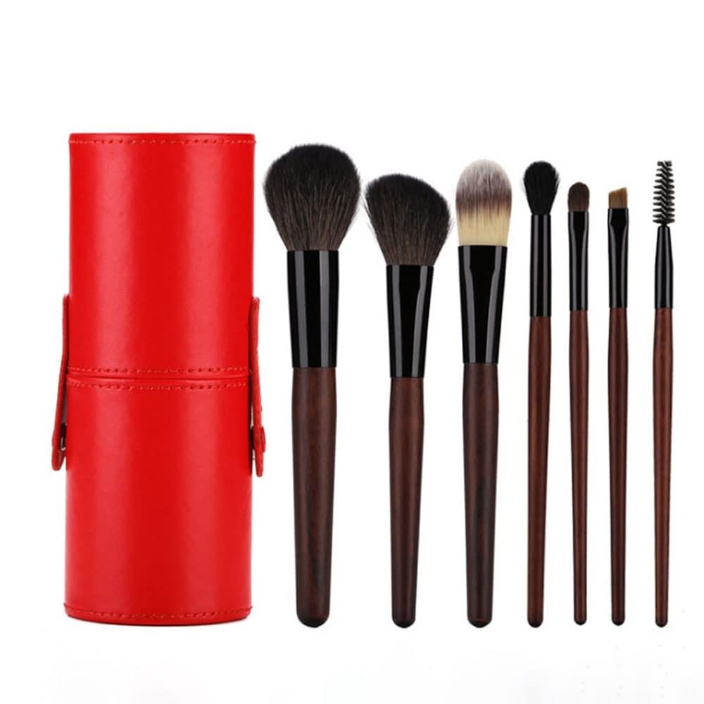 Feiyxu Makeup Brush Set 7 Pcs Makeup Brushes Premium Synthetic Foundation Concealers Eye Shadows Make Up Brushes Set