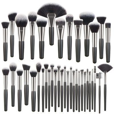 Feiyxu Makeup Brush Set 40 Pcs Professional Make-up Brush Wooden Handle Cosmetic Brush Foundation Powdery Eye Makeup Makeup Set,Eyeliner Brushes