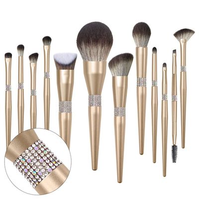Feiyxu Makeup Brushes Makeup Brush Set - 12 Pcs Premium Synthetic Foundation Concealers Eye Shadows Make Up Brushes Set,Eyeliner Brushes