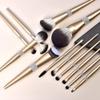 Feiyxu Makeup Brushes Makeup Brush Set - 12 Pcs Premium Synthetic Foundation Concealers Eye Shadows Make Up Brushes Set,Eyeliner Brushes view 3