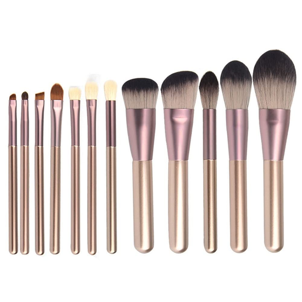 Feiyxu Makeup Brush 12Pcs Premium Synthetic Kabuki Brush Set Foundation Powder Blending Concealer Eye Shadows Blush Cosmetics Brushes