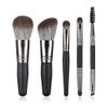 Feiyxu Makeup Brushes Set 5PCS Double Ended Portable Mini Cosmetic Brushes Kit for Foundation, Eyeshadow, Blush Make Up Brushes,w/Pouch view 1