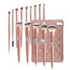 Feiyxu Makeup Brush Set 14 pcs Diamond Encrusted Makeup Brushes Set Cosmetics Blending Tool Powder Foundation Blush Highlight Eyeshadow Eyebrow Eyelash Brush,Eyeliner Brushes view 1