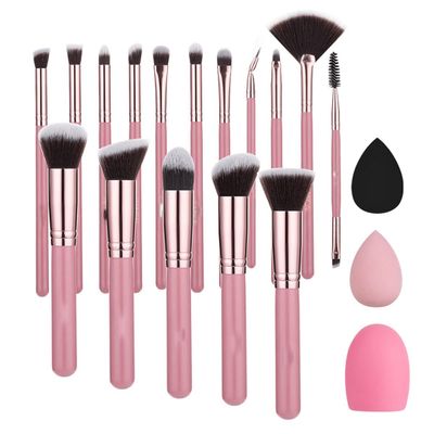 Feiyxu Makeup Brush Set 16pcs Makeup Brushes Set Premium Synthetic Foundation Brushes Blending Face Powder Eye Shadow Concealer Make Up Brushes Set,Eyeliner Brushes