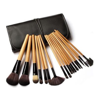Feiyxu Makeup Brush Set 18pcs Professional Makeup Brushes Set Bag Foundation Eyelash Eyebrow Eyeshadow Cosmetic Make Up Tool