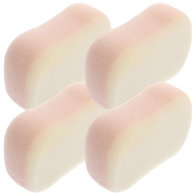4pcs Soft Bath Sponges Gentle Soothing Shower Sponge Loofah Body Scrubber Exfoliating Cleaning Loofahs Sponge for