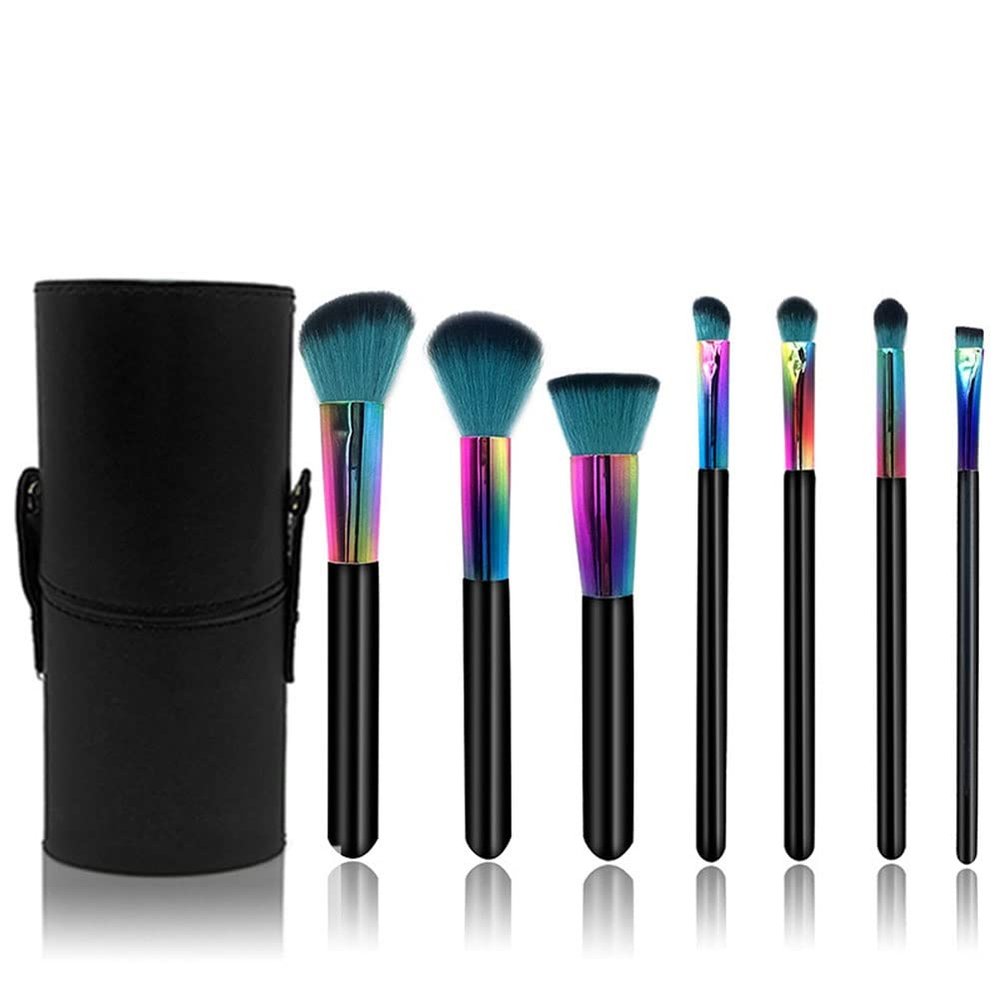 Feiyxu Makeup Brushes 7 Pcs Premium Synthetic Makeup Brush Set Professional Blush Contour Eye Make Up Brush Kit,Eyeliner Brushes