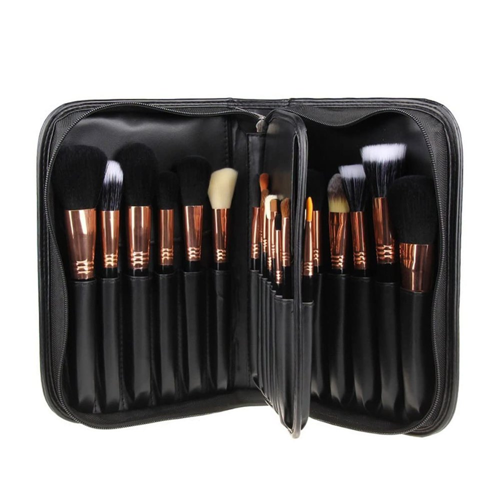 Feiyxu Makeup Brush Set Beauty Tools,29 pcs Premium Synthetic Foundation Powder Concealers Eye Shadows Blush Makeup Brushes with Bag