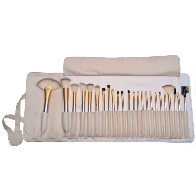 Feiyxu Makeup Brush Set 24 PCs Makeup Brush Set Professional Wood Handle Premium Synthetic Contour Concealers Foundation Blending Face Powder Eye Shadow Cosmetic Brushes with Bag,Eyeliner Brushes