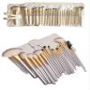 Feiyxu Makeup Brush Set 24 PCs Makeup Brush Set Professional Wood Handle Premium Synthetic Contour Concealers Foundation Blending Face Powder Eye Shadow Cosmetic Brushes with Bag,Eyeliner Brushes view 3