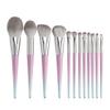 Feiyxu Makeup Brush Set 12pcs Makeup Brushes Set Powder Foundation Brush Eye Shadow Eyebrow Professional Blush Makeup Brush Tools (Color : Pink) view 1