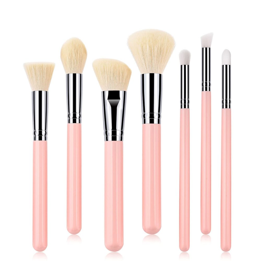 Feiyxu Makeup Brushes Set 7PCs Makeup Brush Set Professional Premium Synthetic Foundation Brush Powder Blush Concealers Eye Shadows Make Up Brushes