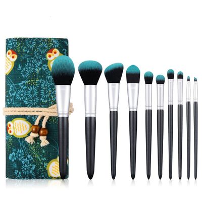 Feiyxu Makeup Brushes 10 PCS Firefly Makeup Brushes Set with Bag Eye Shadow Foundation Powder Contour Make Up Brush Cosmetic Beauty Tool Kit