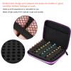 63 Slots Portable Essential Oil Storage Bag EVA Aromatherapy Essential Oil Storage Anti-crash Case Storage Box for Home Traveling Moving House(Purple) view 3