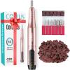 COSLUS Cordless Nail Drill Electric File: Professional for Acrylic Gel Dip Powder Nails Portable Nail Drill Machine Kit for Manicure Pedicure Nail Set with Everything Rechargeable Lightweight view 1