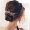 Yheakne Leaf Wedding Hair Comb Gold Hair Comb Barrette Metal Bridal Hair Clips Headpieces Decorative Head Comb Headwear Branch Leaf Hair Piece Bride Hair Accessories for Women and Girls (Gold) view 1