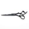 AXEMOORE 6 Inch Hair Stylist Barber Scissors, Black, 440C Stainless Steel, Ergonomic, Compact view 4