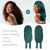 BONNET QUEEN Braid Bonnet Silk Bonnet Foldable Extra Long Wrap for Braids Satin Bonnets with Tie Band Long Sleep Cap, Dark Green view 4