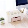 KUYYFDS Cosmetic Organisers, Makeup Organizer Stackable Cosmetic Storage with Drawers Vanity Table Bathroom Countertop Office Desk Organizer for Pens Jewelry Display (Pink) view 2