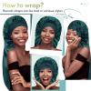 BONNET QUEEN Bonnet for braids Silk Bonnet Extra long satin bonnet For Sleeping Hair Bonnet For Locs With Tie Band Darkish Green view 3