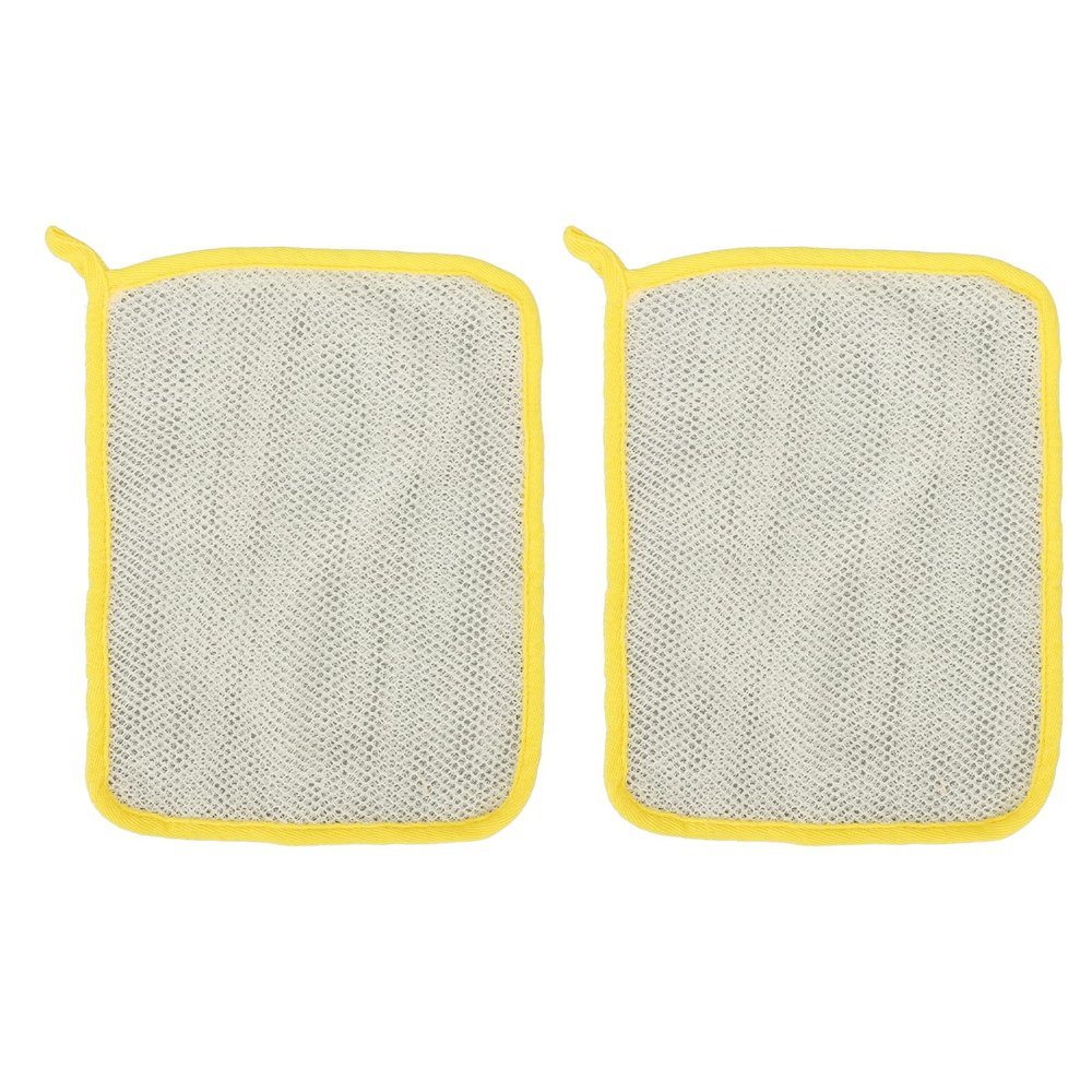 2pcs Exfoliating Face Wash Cloths, Fine Mesh Double Sided Hanging Face Scrubber Exfoliator for Women and Man