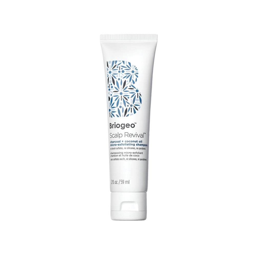 Briogeo Scalp Revival Charcoal + Coconut Oil Micro-Exfoliating Shampoo - Sulfate-Free Scalp Scrub for Dry, Itchy, or Oily Scalp, Detoxifying & Hydrating, Vegan & Cruelty Free, 2 oz