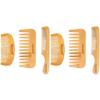 KALLORY 6pcs Hair Combs for Women Fine Hair Bamboo Wide Fine Tooth Combs Stylist Tool view 1