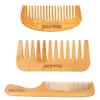 KALLORY 6pcs Hair Combs for Women Fine Hair Bamboo Wide Fine Tooth Combs Stylist Tool view 3