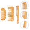 KALLORY 6pcs Hair Combs for Women Fine Hair Bamboo Wide Fine Tooth Combs Stylist Tool view 4