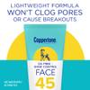 Coppertone Oil Free & Shine Control SPF 45 Face Sunscreen Lotion, Oil Free Face Sunscreen, 2.5 fl. oz. view 4