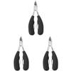 Healifty 3pcs Toenail Nipper Quick Nail Clippers for Thick Nails Professional Pedicure Tool view 1