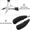 Healifty 3pcs Toenail Nipper Quick Nail Clippers for Thick Nails Professional Pedicure Tool view 3