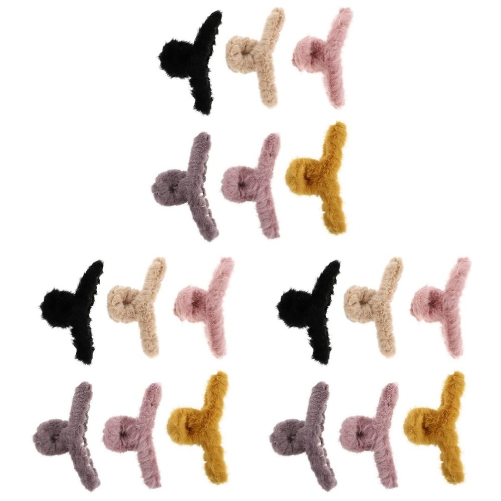 Healifty 18pcs Fashion Hair Clamps for Women Assorted Color Hair Clips Durable Headdress