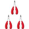 Healifty 3pcs Straight Nail Clippers Professional Toe Nipper Toe Nail Clipper Precision Tool view 1