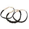 Hairdo Three Piece Braid Band Kit Headband Hair Wrap Around For Bun or Ponytail by Hairuwear, R2 Ebony view 3
